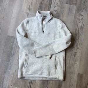 gray quarter zip sweatshirt